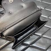 Valentino Loco Calfskin Shoulder Bag Black 5031 Size 19 cm - 3