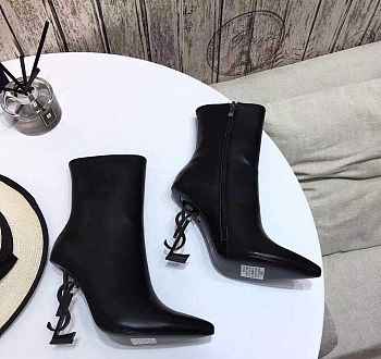 YSL Opyum 110 YSL Black Heeled Boots 