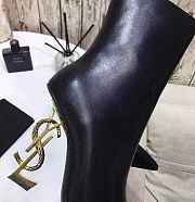 YSL Opyum 110 YSL Black Gold Heeled Boots - 4