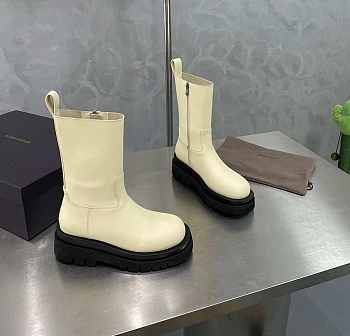 Bottega Veneta Lug White Boots