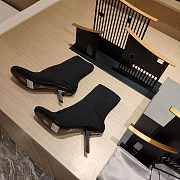  Balenciaga Black Elastic Ankle Boot - 5