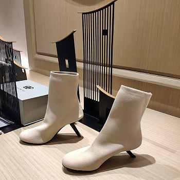 Balenciaga White Elastic Ankle Boot