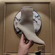 Balenciaga White Elastic Ankle Boot - 6