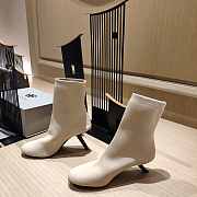 Balenciaga White Elastic Ankle Boot - 5