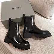 Balenciaga Tractor Leather Chelsea Boots - 6