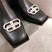 Balenciaga Black Rim BB Zipped Short Boots - 3