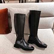 Balenciaga Black Rim BB Zipped Long Boots - 5