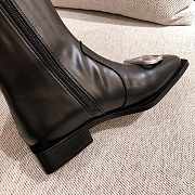 Balenciaga Black Rim BB Zipped Long Boots - 6