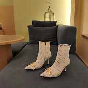 Balenciaga Ankle Leather White Boot - 4