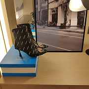 Balenciaga Ankle Leather Black Boot - 2