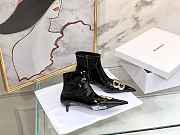 Balenciaga Black BB Patent Leather Ankle Boots - 4