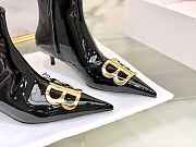 Balenciaga Black BB Patent Leather Ankle Boots - 2