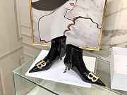 Balenciaga Black BB Patent Leather Ankle Boots - 3