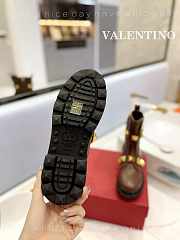 Valentino Garavani Roman Stud leather brown boots - 3