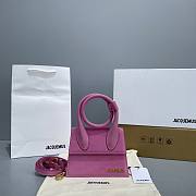 Jacquemus Le Chiquito Noeud Light Pink Size 18x15.5x8 cm - 1