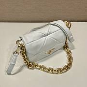 Prada System Nappa Patchwork Shoulder Bag white Size 21 x 15 x 6.5 cm - 6