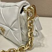 Prada System Nappa Patchwork Shoulder Bag white Size 21 x 15 x 6.5 cm - 5