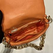 Prada System Nappa Patchwork Shoulder Bag Orange  Size 21 x 15 x 6.5 cm - 3