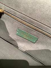 Valentino Garavani - Crystal Embellished Roman Stud Shoulder Bag In Green 24 x 16 x 8 cm - 3