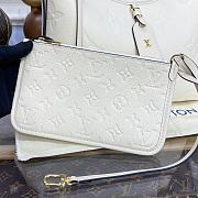  Louis Vuitton CarryAll PM Monogram Empreinte Cream 68123192 Size 30 x 24 x 12 cm - 6