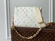 LV Coussin PM White Lambskin Leather M21209 Size 26x20x12 cm - 1