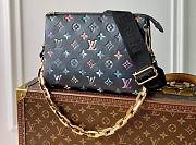 LV Coussin PM Navy Blue Lambskin Leather M21353 Size 26x20x12 cm - 1