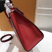 Louis Vuitton City Steamer Handbag Leather MM Red M51026 Size 31 x 26.5 x 12 cm - 4