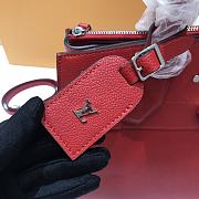 Louis Vuitton City Steamer Handbag Leather MM Red M51026 Size 31 x 26.5 x 12 cm - 3