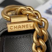 Chanel Mini Boy Messenger Bag Gray AS3315 size 15x9.5x4.5 cm - 4