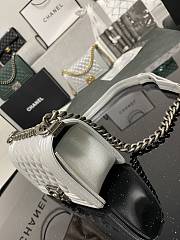 Chanel Boy Bag Silver Hardware Bag 67085 Size 20cm - 5