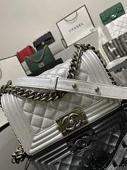 Chanel Boy Bag Silver Hardware Bag 67085 Size 20cm - 2