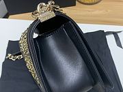 Chanel Boy Bag Latest Bag Navy Black 67086 Size 25cm - 2