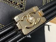 Chanel Boy Bag Latest Bag Navy Black 67086 Size 25cm - 6
