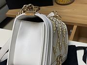 Chanel Boy Bag Latest Bag White 67086 Size 25cm - 5