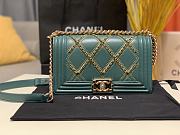 Chanel Boy Bag Latest Bag Green 67086 Size 25cm - 1