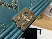Chanel Boy Bag Latest Bag Green 67086 Size 25cm - 6