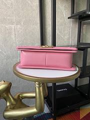 Chanel Boy Flap Bag Python Old Medium Pink 67086 Size 25×16×9cm - 2
