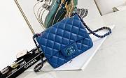 Chanel Flap Mini Blue Size 17 cm - 1