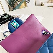 Chanel Flap Mini Blue Size 17 cm - 5