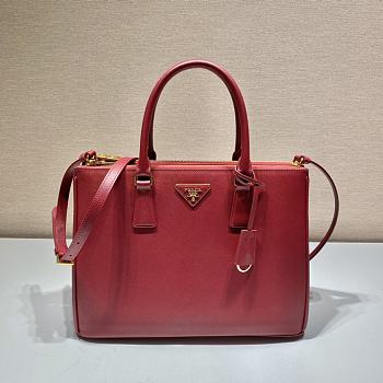 Prada Galleria Saffiano leather Red bag 1BA304 Size 33x34x15 cm