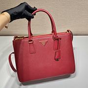 Prada Galleria Saffiano leather Red bag 1BA304 Size 33x34x15 cm - 5
