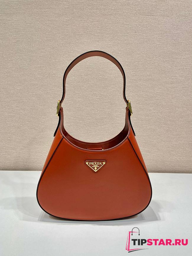 Prada Cleo Brushed Leather Shoulder Brow Bag Size 27x19x5 cm - 1