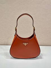 Prada Cleo Brushed Leather Shoulder Brow Bag Size 27x19x5 cm - 1