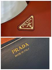 Prada Cleo Brushed Leather Shoulder Brow Bag Size 27x19x5 cm - 5