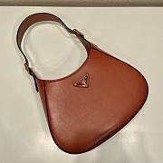 Prada Cleo Brushed Leather Shoulder Brow Bag Size 27x19x5 cm - 4