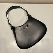 Prada Cleo Brushed Leather Shoulder Black Bag Size 27x19x5 cm - 4