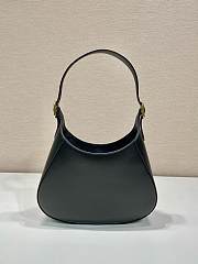 Prada Cleo Brushed Leather Shoulder Black Bag Size 27x19x5 cm - 3