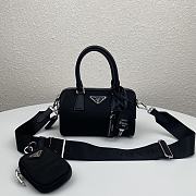 Prada Re-Edition 2005 Nylon Boston Portuton Black 1BB846 Size 20x11.5x11 cm - 1