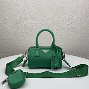 Prada Re-Edition 2005 Nylon Boston Portuton Green 1BB846 Size 20x11.5x11 - 1