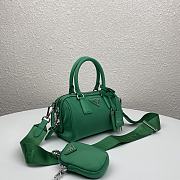 Prada Re-Edition 2005 Nylon Boston Portuton Green 1BB846 Size 20x11.5x11 - 5